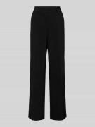 Regular fit stoffen broek met persplooien, model 'AMELIE'