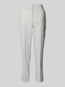 Tapered fit stoffen broek met persplooien