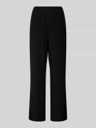 Flared cut stoffen broek met elastische band, model 'CHIARA'