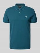 Regular fit poloshirt met labelstitching