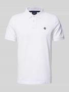 Regular fit poloshirt met labelstitching