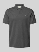 Regular fit poloshirt met labelstitching