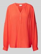 Blouse met korte knoopsluiting, model 'milia'