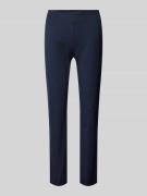 Skinny fit stoffen broek met ritssluiting opzij