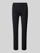 Skinny fit stoffen broek met ritssluiting opzij