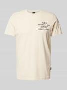 T-shirt met statement- en labelprint