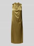 Midi-jurk met cascadehals, model 'ODYSS'