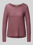 Gebreide pullover met ronde hals, model 'GEENA'