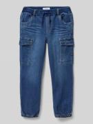 Baggy fit cargojeans met elastische boorden, model 'BEN'