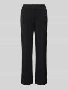 Wide leg stoffen broek met persplooien