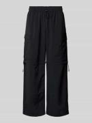 Wide leg sweatpants met tunnelkoord