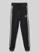 Regular fit sweatpants met labelstitching, model 'TREFOIL'