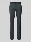 Slim fit broek met achterzakken