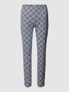 Broek met all-over motief, model 'SABRINA'