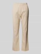 Regular fit stoffen broek met elastische band, model 'ELFO'