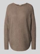 Gebreide pullover met ronde hals, model 'Eretta'