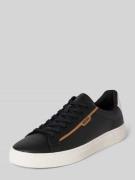 Leren sneakers met labeldetails, model 'Rhys_Tenn'