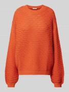 Gebreide pullover met ribboorden