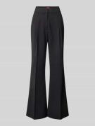 Flared cut stoffen broek met persplooien, model 'Hamaia'