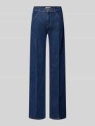 Wide leg jeans met persplooien, model 'STYLE.MAINE'