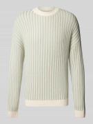 Gebreide pullover met ronde hals