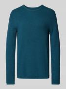 Regular fit gebreide pullover met structuurmotief