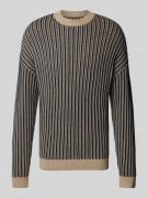 Gebreide pullover met ronde hals