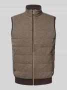 Gilet met opstaande kraag