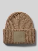 Beanie met labelpatch, model 'BASTIA'