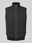 Gilet met opstaande kraag