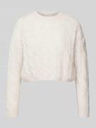 Gebreide pullover met ronde hals, model 'CLARINO'