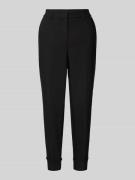 Regular fit stoffen broek met persplooien