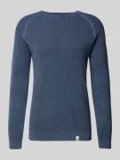 Gebreide pullover met ribboorden