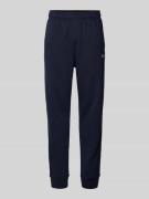 Regular fit sweatpants met logostitching