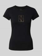 T-shirt met labeldetail