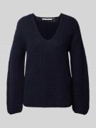 Gebreide pullover met V-hals