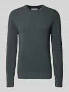 Gebreide pullover met ronde hals