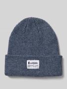 Beanie met labeldetail