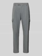 Slim fit pantalon met cargozakken