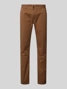 Tapered fit chino met riemlussen, model 'American classic'