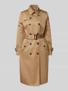 Trenchcoat met platte kraag