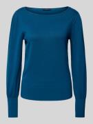 Gebreide pullover met boothals