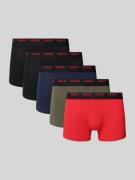 Boxershort met label in band in een set van 5 stuks