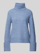 Gebreide pullover met opstaande kraag, model 'SIA'