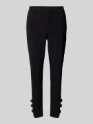 Slim fit stoffen broek met cargozak