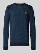 Gebreide pullover met labeldetail