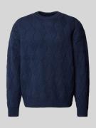 Gebreide pullover met ribboorden