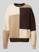 Gebreide pullover met ronde hals, model 'WBKURT'