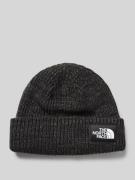 Beanie met labeldetail