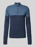 Gebreide pullover met opstaande kraag